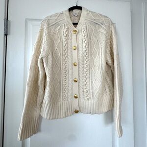 JCrew cable kit cardigan
